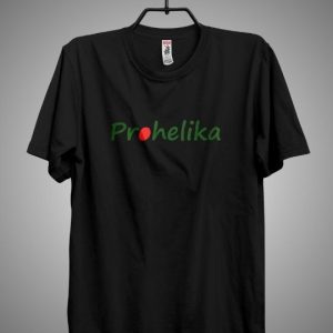 Half Sleeve T-Shirt With Red Green Logo